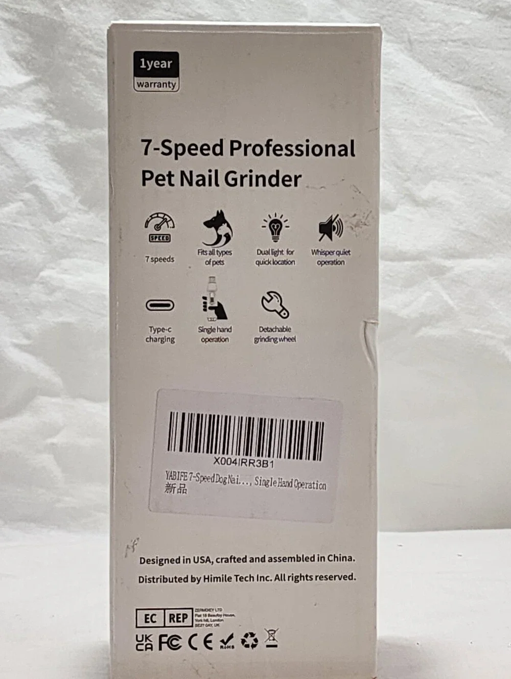 Green Pet Nail Grinder - Electric Dog Nail Trimmer